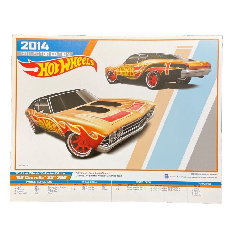 Hot Wheels '69 Chevelle SS 396 2014 Collector Edition Poster